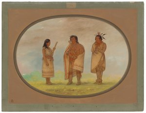 Tre indiani Potowotomie da George Catlin