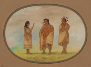 Tre indiani Potowotomie, 1861-1869 da George Catlin