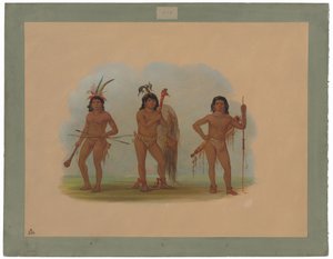 Tre Indiani Zurumati da George Catlin
