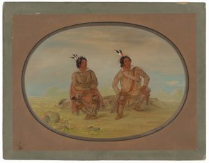 Due indiani Choctaw da George Catlin