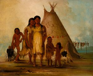 Due ragazze Comanche, 1834 da George Catlin