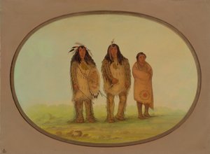 Due guerrieri Nezperce e un ragazzo, 1855-1869 da George Catlin