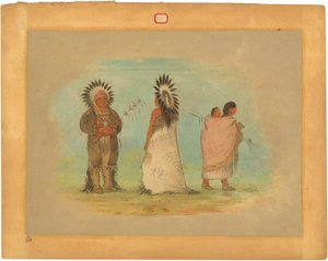 Due capi Ottoe e una donna da George Catlin