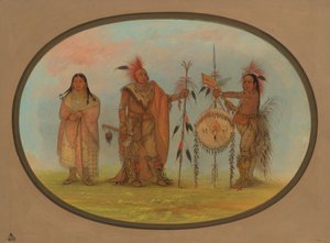 Due Capi Saukie e una Donna, 1861-1869 da George Catlin