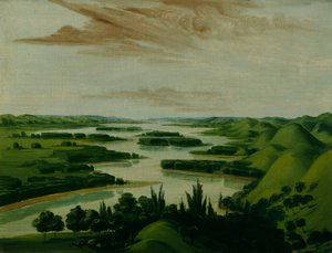 Vista dalla tomba di Floyd, 1300 miglia sopra St. Louis da George Catlin
