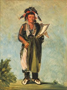 Wah-kón-ze-kaw, Il Serpente, 1828 da George Catlin