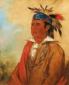 Wah-pón-jee-a, Il Cigno, un guerriero da George Catlin