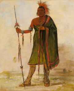 Wash-ím-pe-shee, folle, guerriero illustre da George Catlin