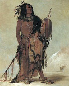 Wún-nes-tou, Bufalo Bianco, un uomo di medicina anziano da George Catlin
