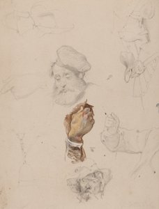 Una pagina di studi da George Cattermole