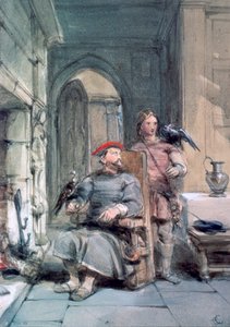 Cavaliere e paggio, XIX secolo