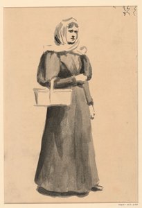 Donna con un Cesto da George Charles Aid