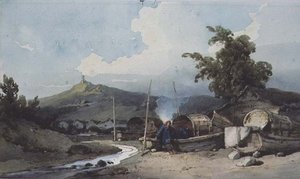 Abitazioni su barche, Macao, Cina da George Chinnery
