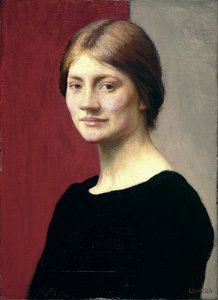 Una ragazza in nero da George Clausen
