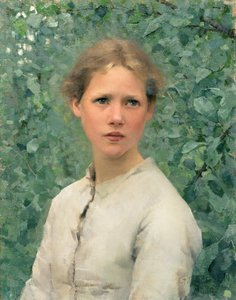 Testa di ragazza da George Clausen