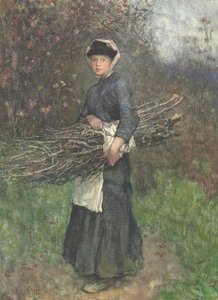 Raccolta di legna da ardere da George Clausen