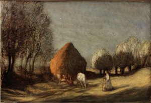 Campo di fieno, Widdington, circa 1893 da George Clausen
