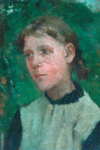 Testa di ragazza da George Clausen