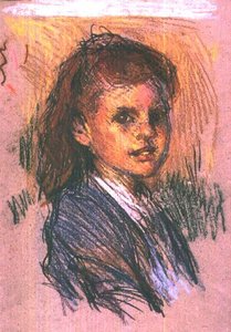 Testa di una ragazza da George Clausen