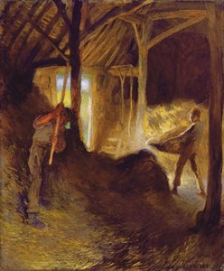 Nel fienile da George Clausen