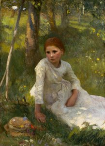 Mezzogiorno nel campo di fieno da George Clausen