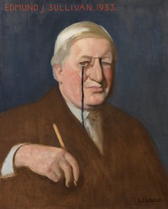 Ritratto di Edmund J. Sullivan da George Clausen
