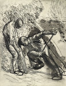 Sostenere il pagliaio, c.1900 da George Clausen