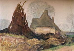 Cottage del boscaiolo, c20° secolo 1931 da George Clausen
