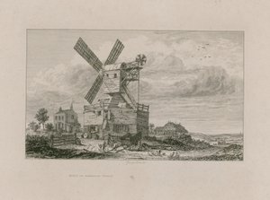 Mulino su Wimbledon Common da George Cooke