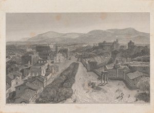 Il Foro Romano dalla Torre del Campidoglio da George Cooke