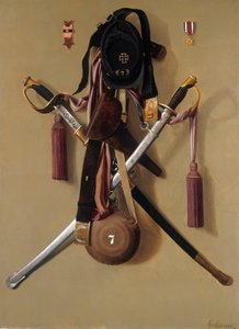 Regalia della guerra civile del maggiore Levi Gheen McCauley da George Cope