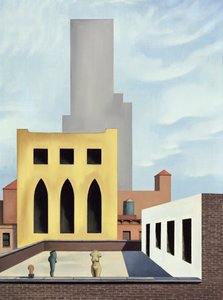 Scultura su un tetto da George Copeland Ault