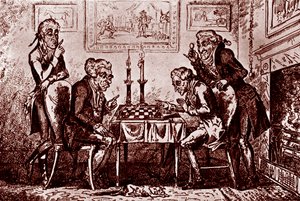 Una partita a scacchi da George Cruikshank
