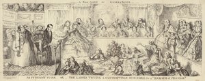 Una vignetta satirica della Corte della Regina da George Cruikshank