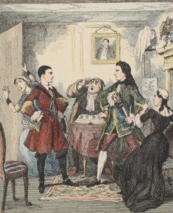 Audacia di Jack Sheppard, illustrazione da Jack Sheppard: Un Romanzo di William Harrison Ainsworth, pub. 1839 da George Cruikshank