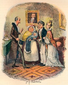 Battesimo a Bloomsbury, c1900 da George Cruikshank