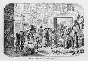 Giorno di Santo Stefano (incisione) da George Cruikshank