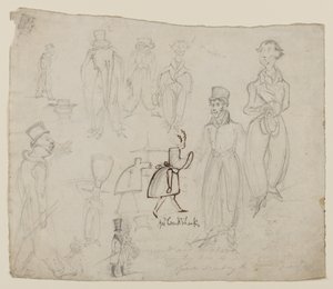 Studi di carattere da George Cruikshank