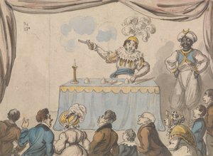Prestigiatore con Pistola e Carte da George Cruikshank