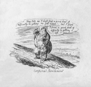 Punizione corporale, 1829 da George Cruikshank