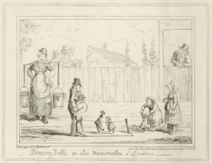 Bambole danzanti o Les Marionettes a Londra da George Cruikshank