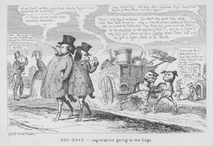 Giorni del cane, legislazione che va ai cani da George Cruikshank