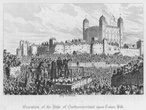 Esecuzione del duca di Northumberland sulla Tower Hill
