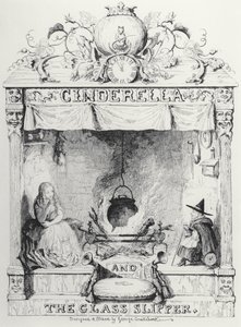 Frontespizio di Cenerentola e la scarpetta di vetro di Charles Perrault
