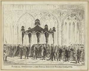 Processione funebre di sua altezza reale la principessa Charlotte da George Cruikshank