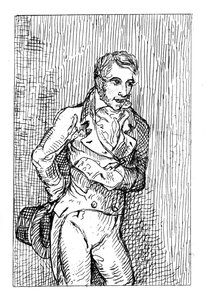 George Cruikshank 1792-1878, caricaturista e illustratore di libri inglese, 1811 da George Cruikshank