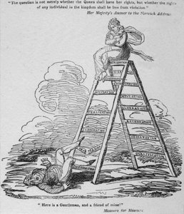 Ecco un gentiluomo, e un mio amico!, c1820 da George Cruikshank