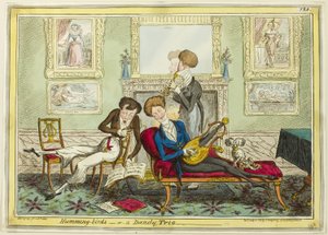 Uccelli canticchianti, o un trio di danzatori da George Cruikshank