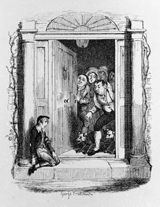 Illustrazione per "Oliver Twist" di Charles Dickens (1812-1870), di George Cruikshank (1792-1878)