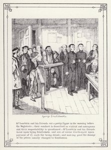 Illustrazione per Il Libro del Celibe, o Il Progresso di Mr Lambkin (Gent) (incisione) da George Cruikshank